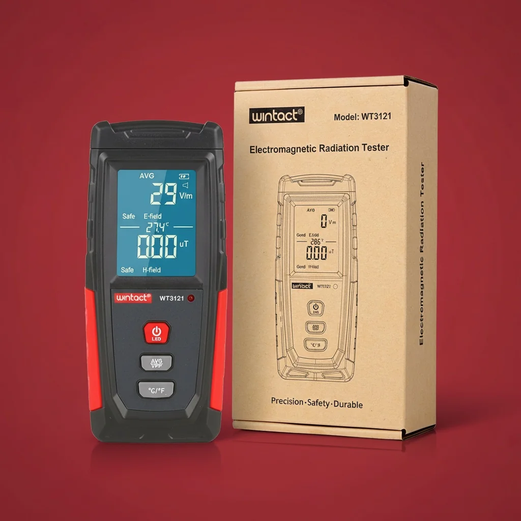 Easy-to-use interface of the Erickhill EMF detector